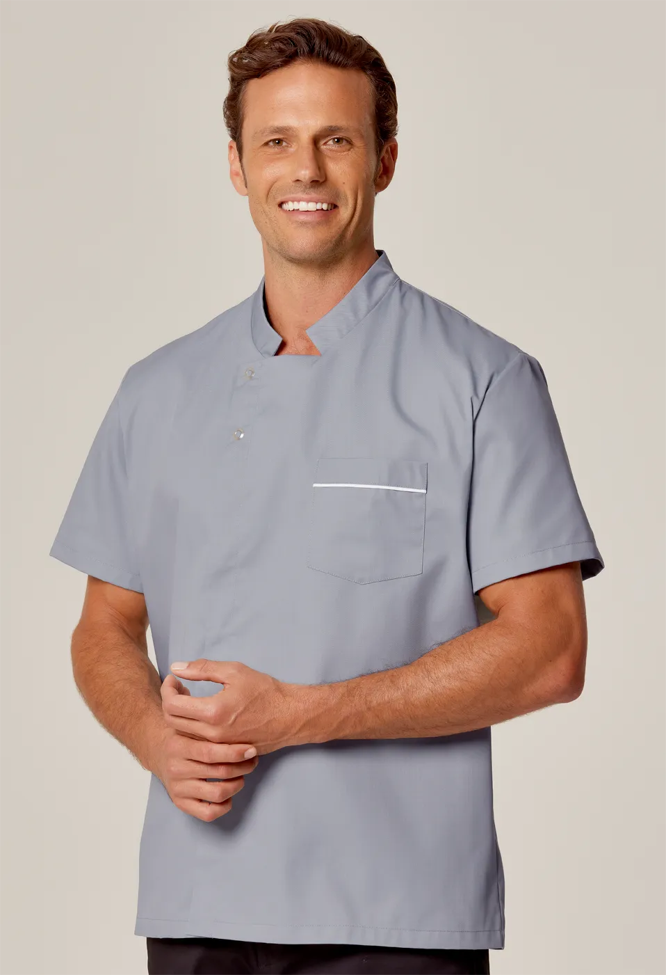 Mens Aquis Tunic Grey