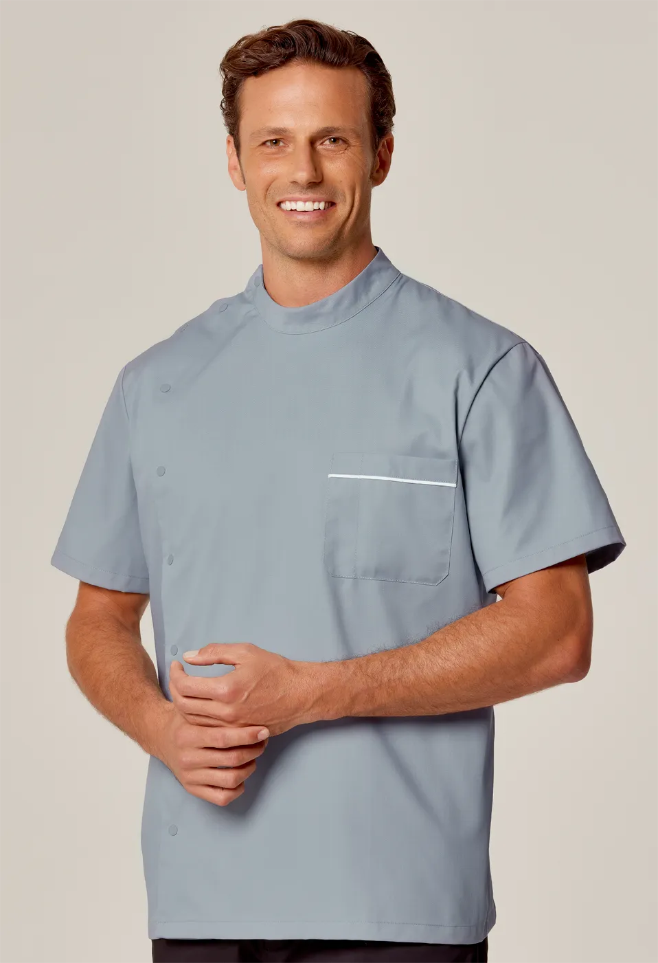 Mens Classic Tunic Grey