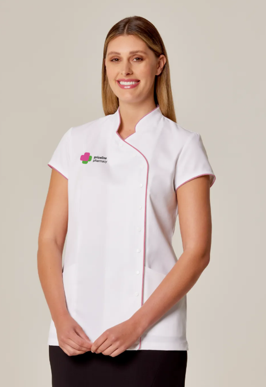 Womens Coral Tunic White