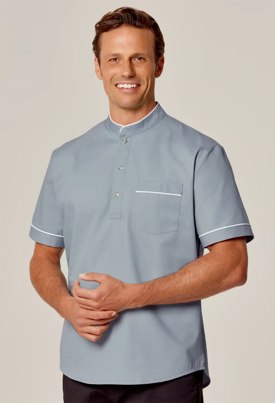 Mens Delta Tunic Grey