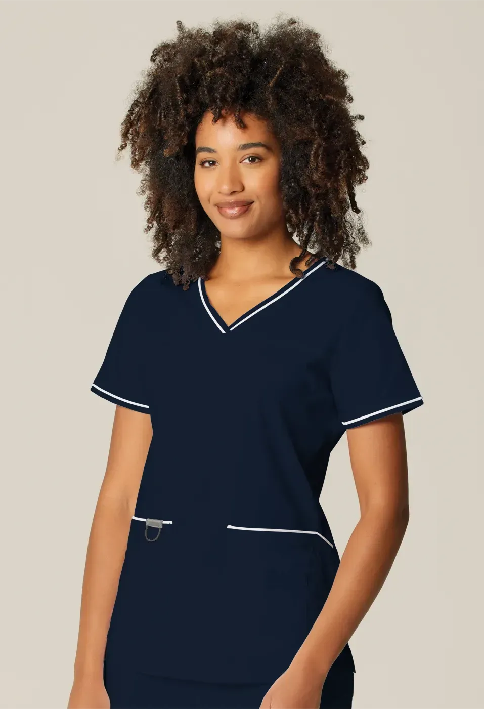 Womens Scrub Top Navy