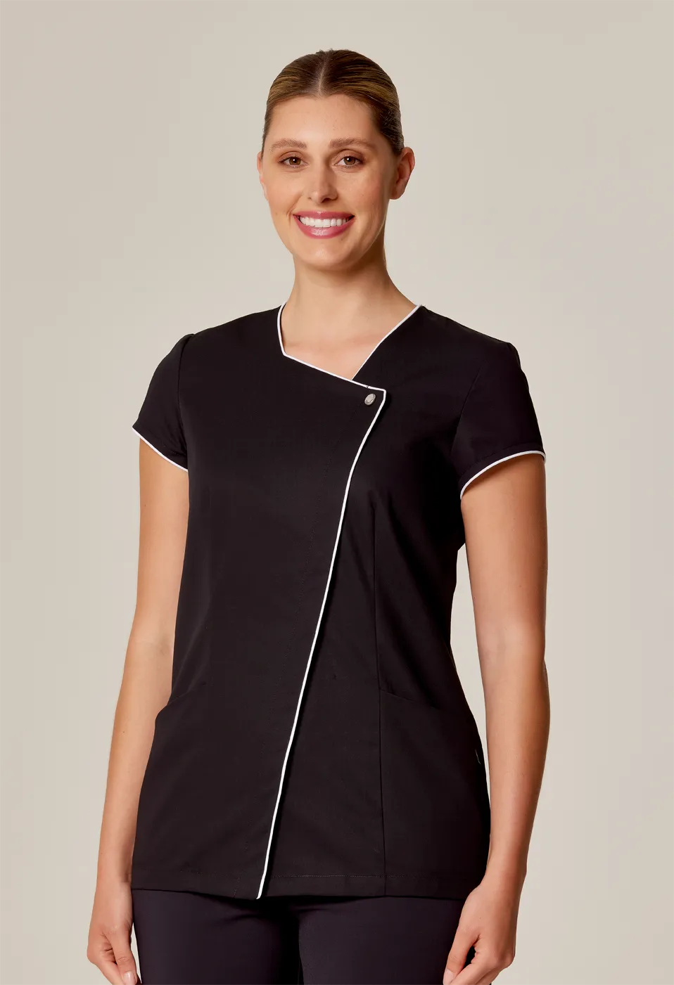 Womens Latin Tunic Black