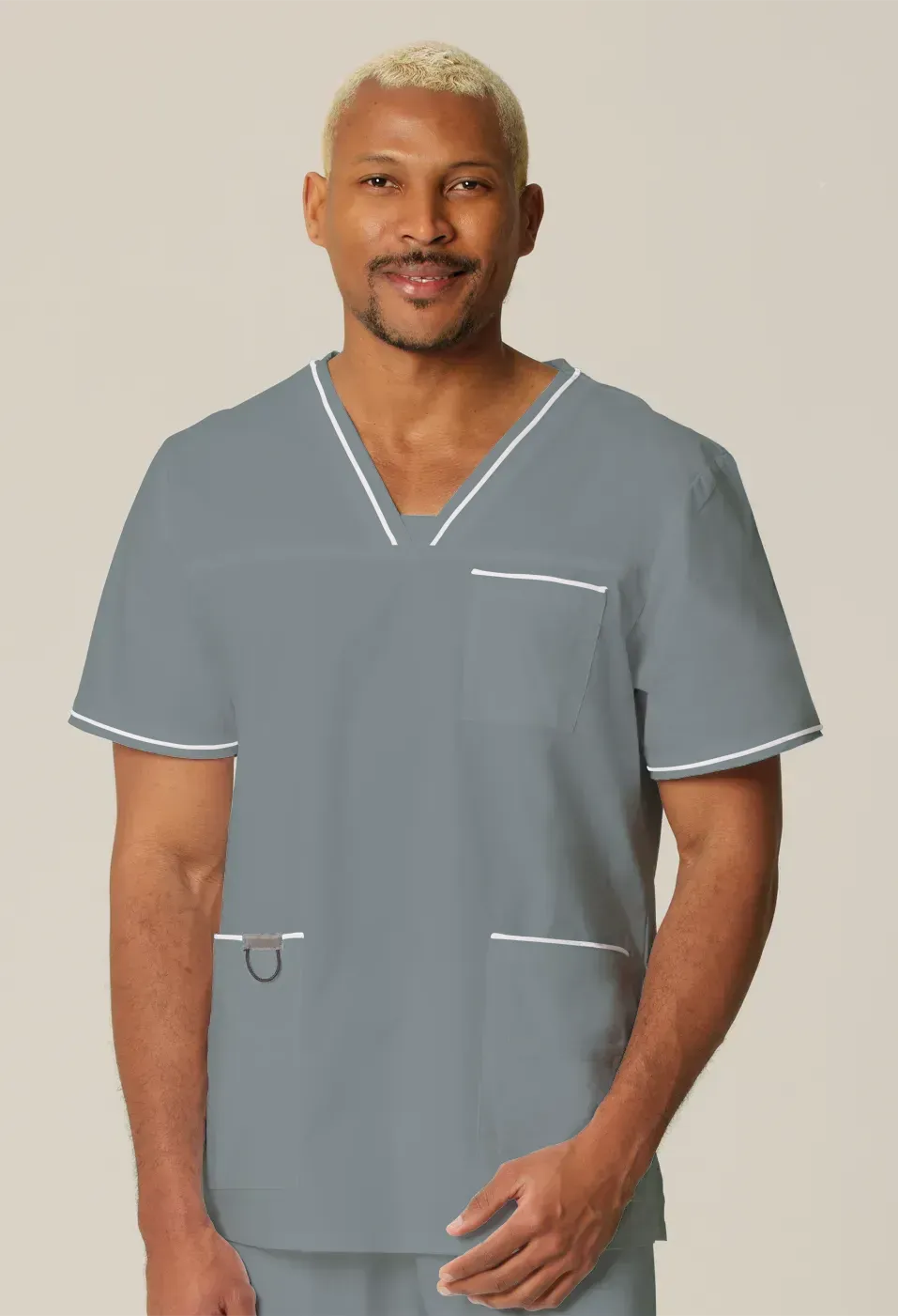 Mens Scrub Top Grey