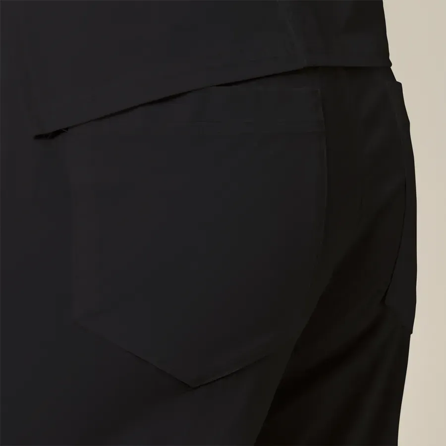 Mens Scrub Top Black