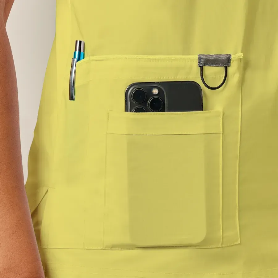 Mens Scrub Top Lemon