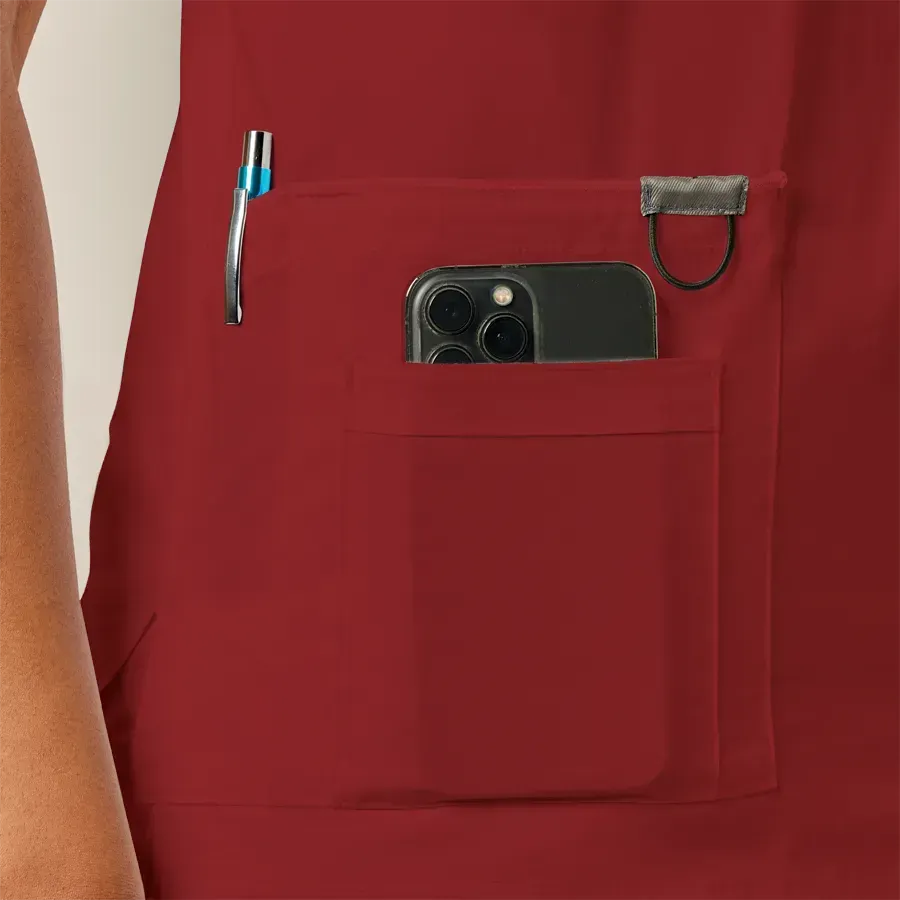 Womens Scrub Top Maroon