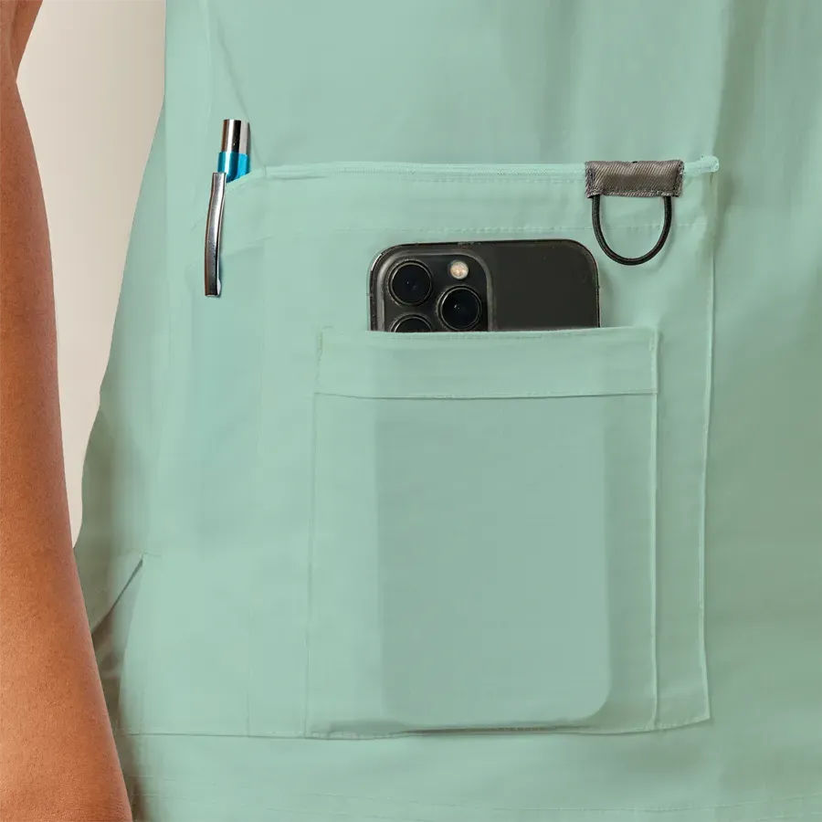 Mens Scrub Top Mint
