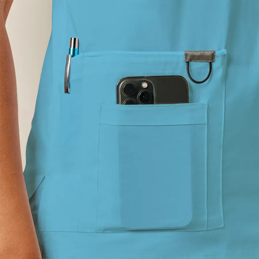 Womens Scrub Top Skyblue