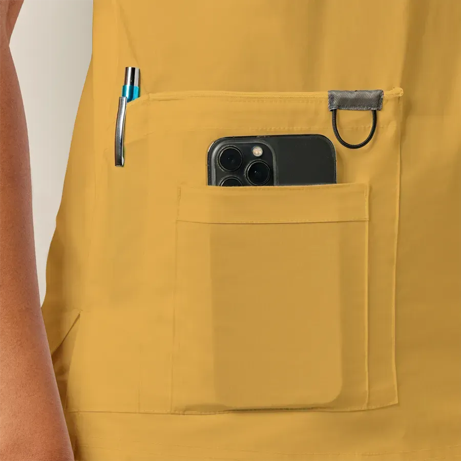 Womens Scrub Top Yellow