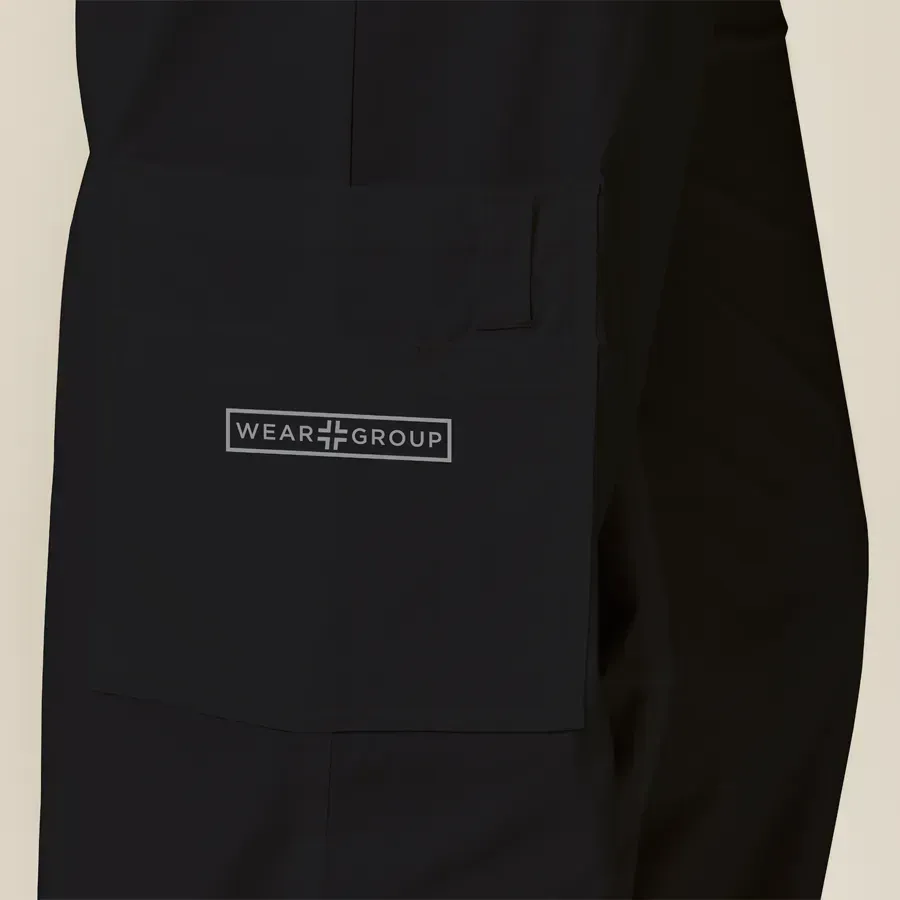 Mens Scrub Top Black