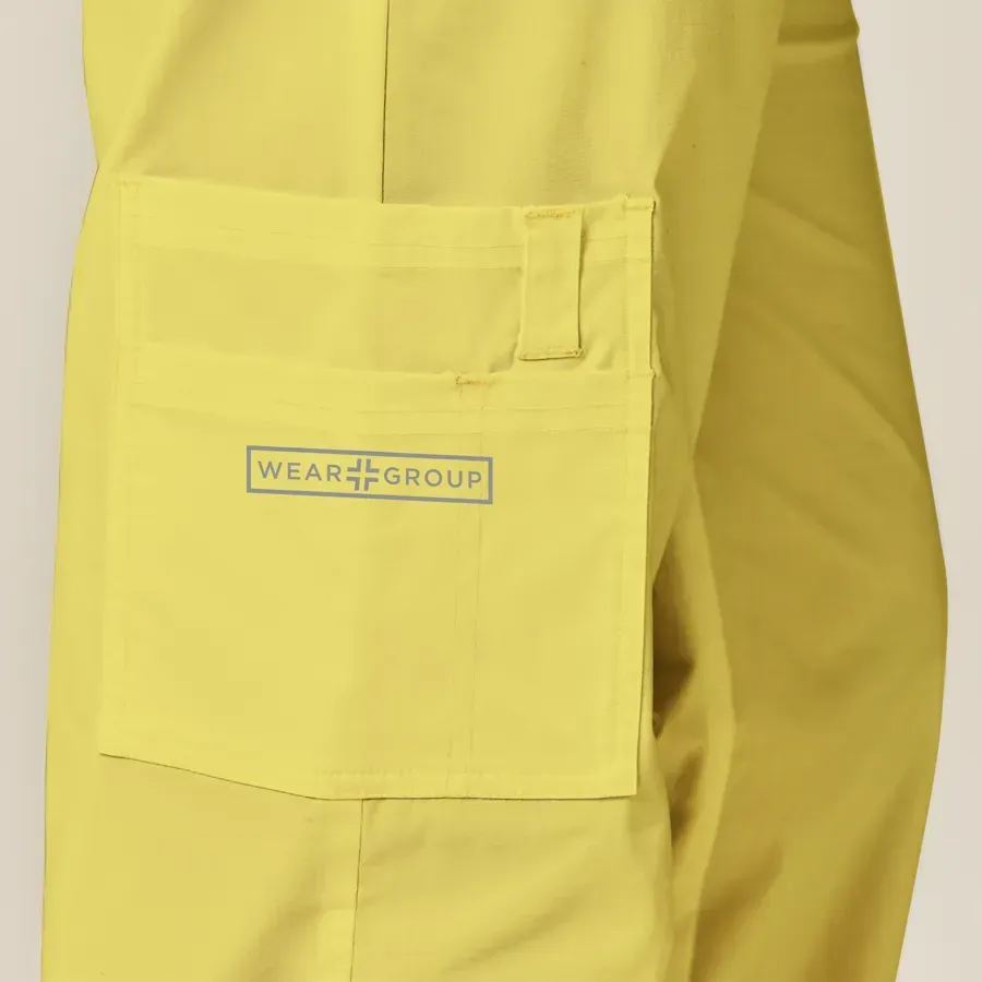 Mens Scrub Top Lemon