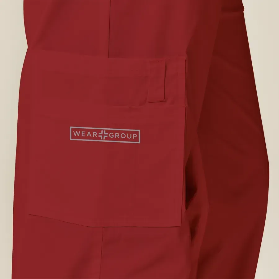 Mens Scrub Top Maroon