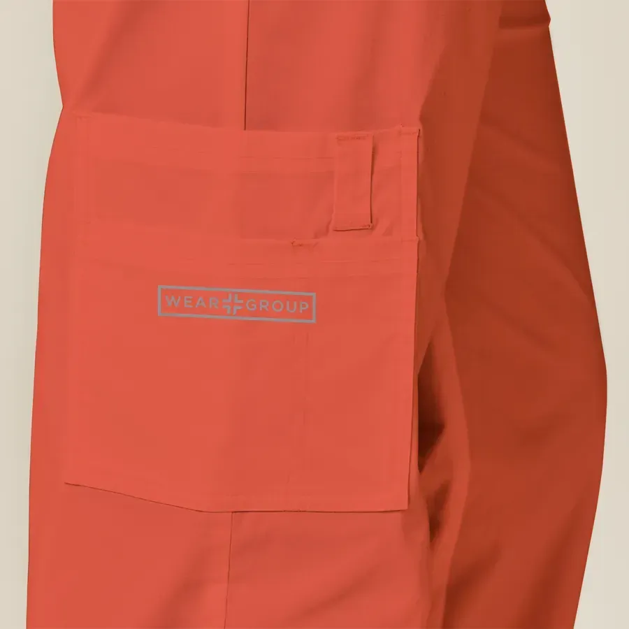 Mens Scrub Top Orange