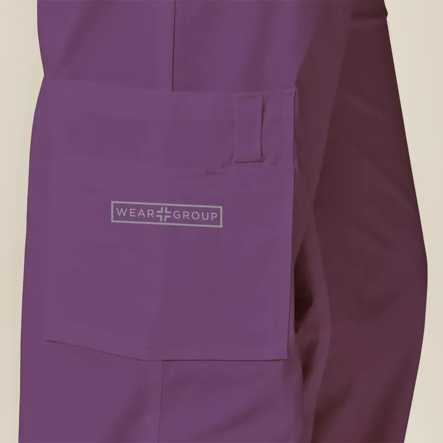 Mens Scrub Top Purple